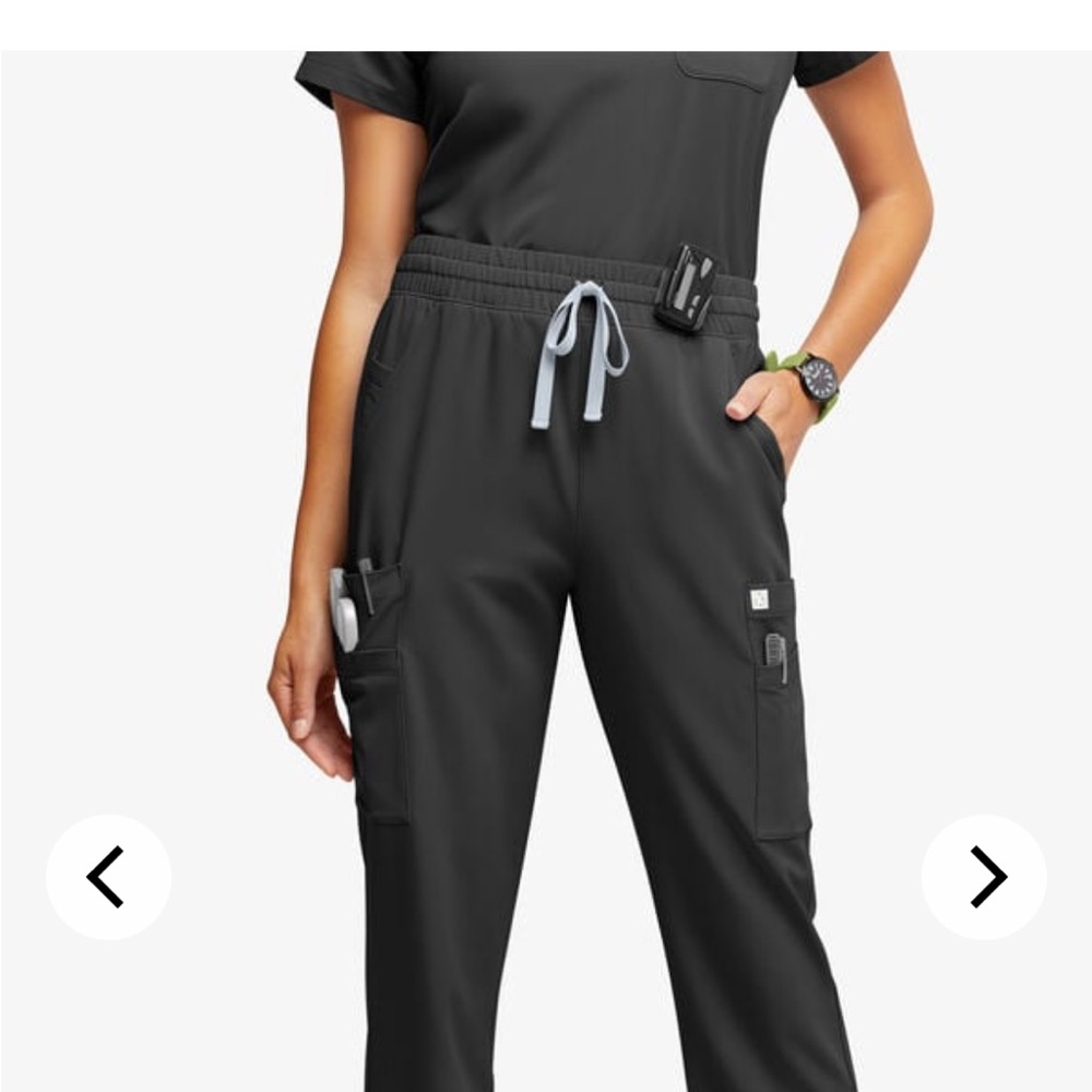 ReSurge Topaz Women's 11-Pocket Drawstring Scrub Pants - Petite XL